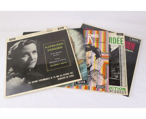 CLASSICAL ALBUM RECORDS - 5 RARE UK DECCA RECORDS STEREO PRESSING. &nbsp;1.&nbsp;DECCA SXL 2234 KATHLEEN FERRIER &amp; BOULT 