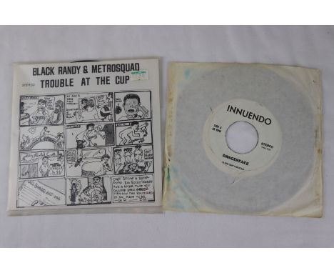 U.S. PUNK SINGLES - 2 RARE US 1ST PRESSING PUNK 7? SINGLES.  1. BLACK RANDY &amp; METROSQUAD - TROUBLE AT THE CUP (1977, US 1