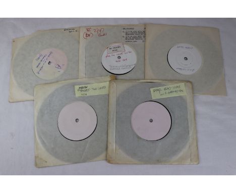 NEW WAVE / PUNK UK TEST PRESSING 7?? SINGLES - 5 UK ORIGINAL NEW WAVE / PUNK TEST PRESSING 7" SINGLES.   1. TALKING HEADS - O