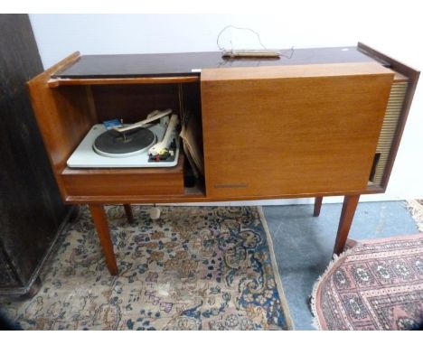 Stella teak and rosewood veneered retro record player. 