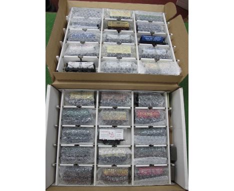 Thirty OO Gauge/4mm Unboxed Items of Mainly Private Owner Four Wheel Rolling Stock, by Dapol, Bachmann and others, consisting
