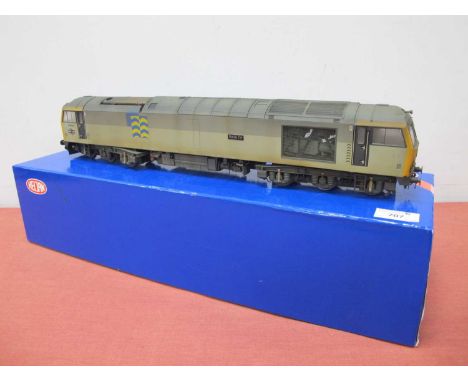 A Heljan 'O' Gauge/7mm Ref No 6000 Class 60 Co-Co Diesel Locomotive, Railfreight livery "Black Tor" R/No 60064 - slightly wea