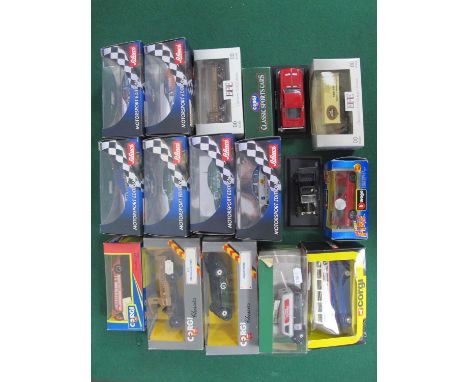 Seventeen Diecast Model Vehicles by Schuco, Corgi, EFE, and others. To Include Six 1:43 Schuco Limited Edition, Motorsport Ed