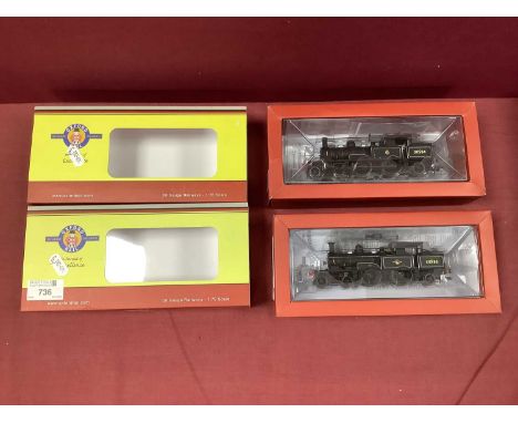 Two Oxford Rail 'OO' Gauge/4mm Boxed Adams Radial 4-4-2 Tank Steam Locomotives, Ref No's OR76AR001 and 002, BR black R/No's 3