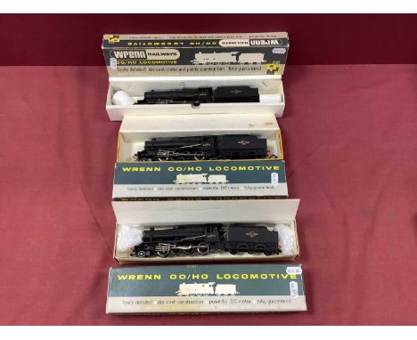 Three Wrenn 'OO' Gauge/4mm Class 8F 2-8-0 Steam Tender Locomtives, BR black R/No 48073, boxed, all good untested condition in