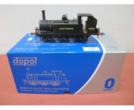A Dapol O Gauge/7mm Ref No. 1107345 0-6-0 Terrier Class AIX, Southern black, R/No. 2662 - DCC and sound fitted - boxed. Very 