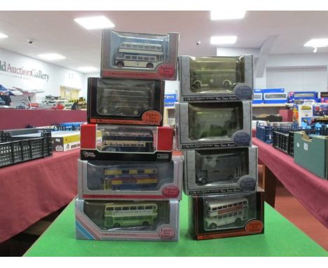 Nine 1:76 Scale Diecast Model Buses by EFE, Corgi 'The Original Omnibus Company' Diecast Model Buses to Include EFE #26326 Gu