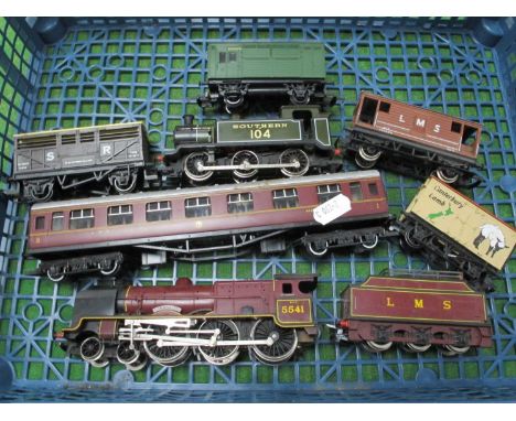 A Hornby 'OO' Gauge/4mm Unboxed 4-6-0 Patriot Class "Duke of Sutherland" LMS maroon R/No 55412 plus six wheel tender; plus a 