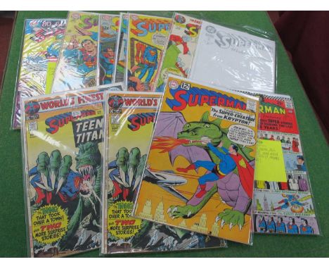 Eleven DC Comic Books of a Superman Theme, to include Superman The Wedding Album, The Amazing Adventures of Superman #247, Su