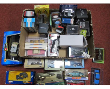 Approximately Thirty Diecast Model Vehicles by Matchbox, Oxford, Corgi and other. To include Oxford 1:43 Scale #CA021 Ice Cre