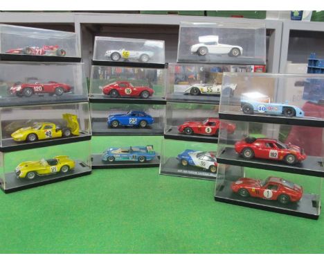 Fifteen 1:43 Scale Diecast Model Le Mans and Sports Cars by Box Model, Provence Moulage and other, to include Matra 670 B, Ca