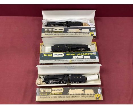 Three Wrenn 'OO' Gauge/4mm Class 8F 2-8-0 Steam Tender Locomotives, L.M.S black R/No 8042, boxed, all good untested condition