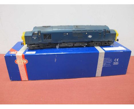 A Heljan O Gauge/7mm Boxed Class 37 Co-Co Diesel Locomotive, BR blue R/No. 37012 - medium weathered. Very good, untested boxe