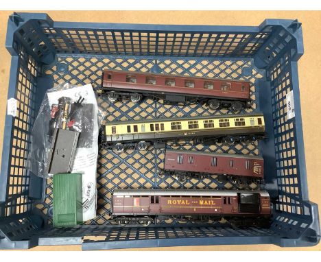 Four Items of OO Gauge Rolling Stock Items by Hornby, Bachmann including Hornby TPO with Lineside accessories and Hornby ex-L