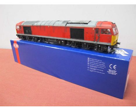 A Heljan O Gauge/7mm Ref No. 6004 Class 60 Co-Co Diesel Locomotive, DB Traffic red R/No. 60020, home weathered to a good stan