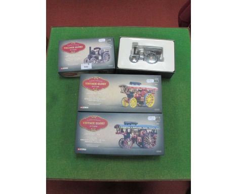 Three Corgi 1:50 Scale 'Vintage Glory of Steam' Diecast Model Showman's and Road Engines to Include #80101 John Fowler &amp; 