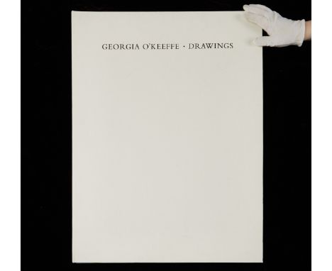 Georgia O'Keeffe (American, 1887-1986). Portfolio of ten prints titled "Drawings," 1968. Ten color offset lithographs on wove