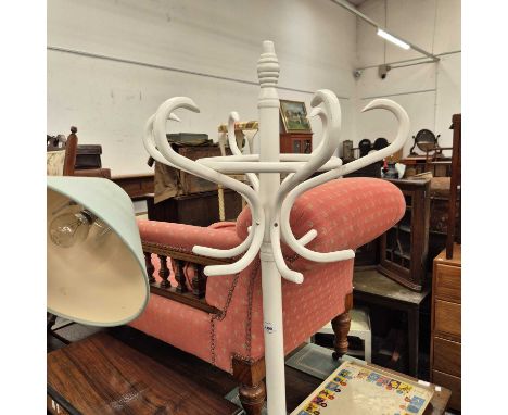 A bentwood hat and coat stand. 