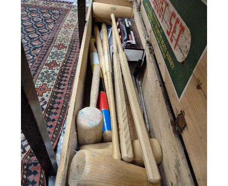 A Jaques croquet set. 