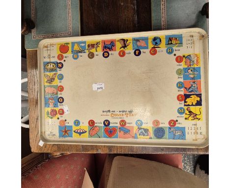 A vintage mid-century child's bed tray. 