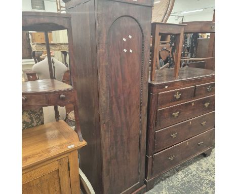 A Victorian pillar box hall cabinet. 
