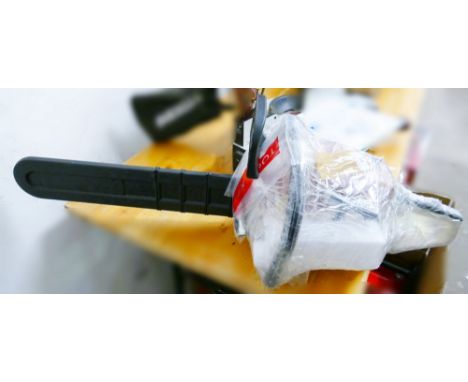 A Cannon tools 20" blade petrol chainsaw