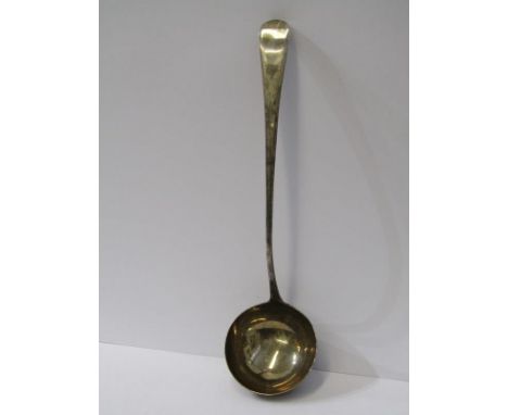 GEORGE III SILVER SOUP LADLE, Old English pattern, London 1809, maker RC, 185 grams 