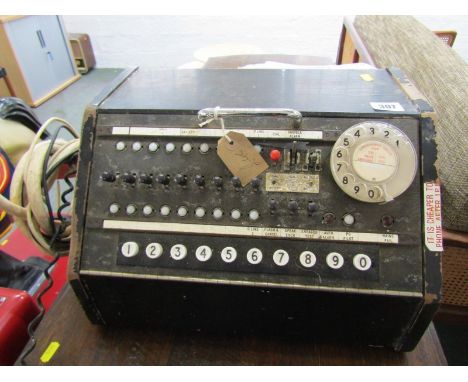 VINTAGE TELEPHONE EXCHANGE, 15" width 