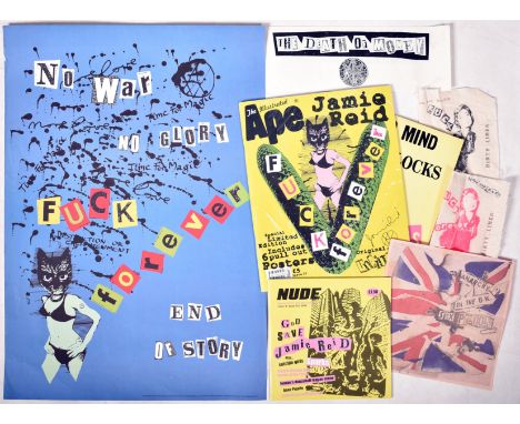 Jamie Reid (British, b. 1947) Various Items  "Fuck Forever" offset lithograph print designed by Jamie Reid 2006. This anti-wa