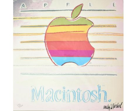 Andy Warhol (American, b. 1928-1987) Apple Macintosh, 1986 Lithograph heavy paper poster Signed in plate and numbered 368/240