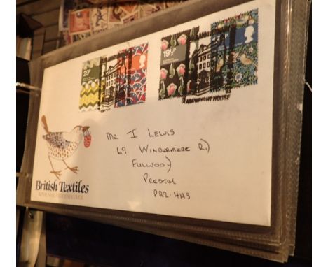 Album of English Irish and Australian first day covers and an album of Isle of Man mint stamps 