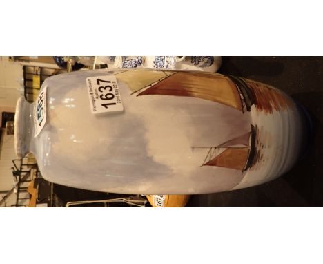 Large Minton Sailing Boat lamp base H: 33 cm