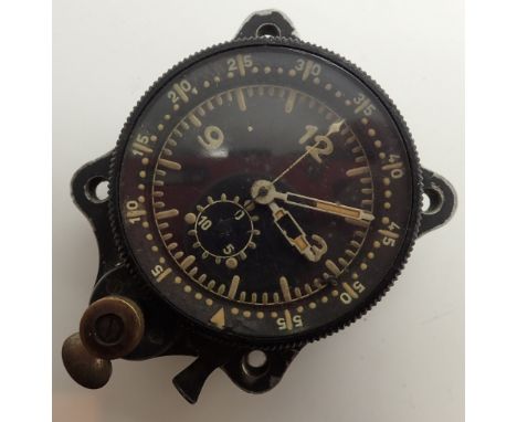 Military black faced compass 