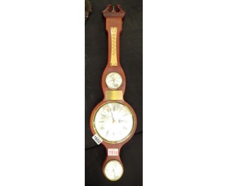 1975 presentation barometer clock to Captain Pinkard Cheshire Regiment
