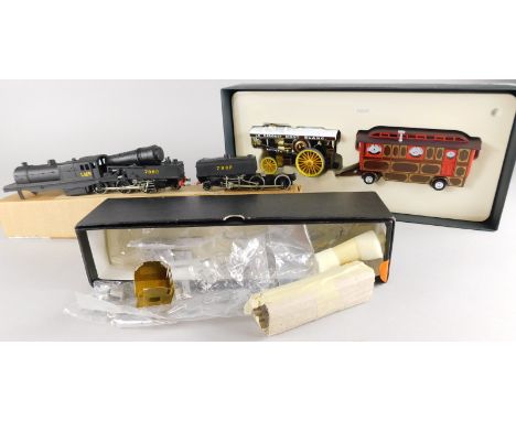 A collection of toys, to include a limited edition Corgi Vintage Glory of Steam, John Fowler Showman's locomotive and an LMS 