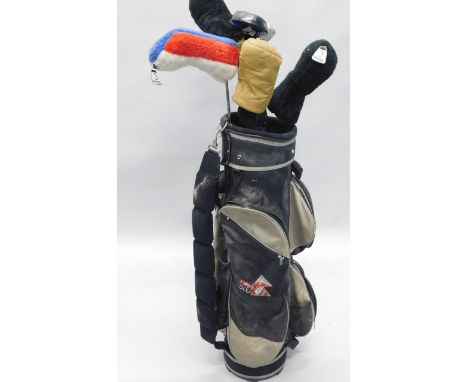 A part set of golf clubs, to include a Ping Titanium wood