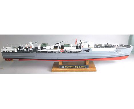 An Italeri Echnellboot type 100 scale model Schnellboot