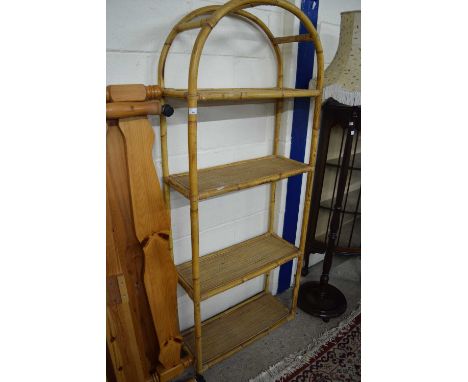 BAMBOO FRAMED SHELF UNIT