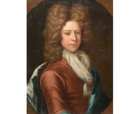 No signature, a portrait of a noble man, 18thC, oil on canvas, 52,5 x 67,5 cm