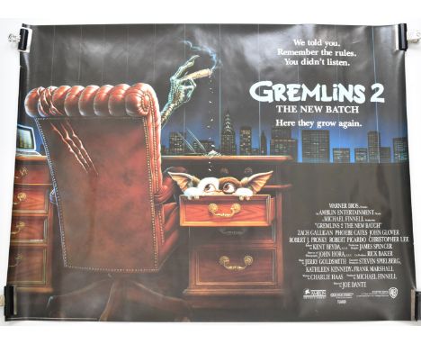 Gremlins 2: The New Batch (1990) British quad film poster, 76 x 102cm, rolled.