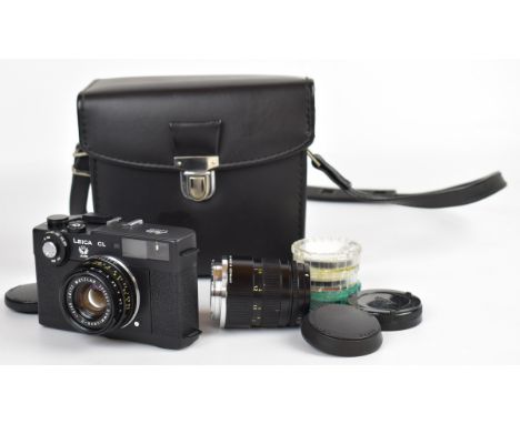 Leica CL 35mm compact camera outfit comprising body, serial number 1433281, circa 1975/6, with Summicron-C 1:2/40 and Elmar-C