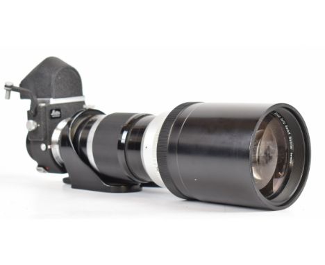 Leitz Visoflex III to suit Leica M camera, with 90 degree magnifier, 16466M adaptor, Leitz Telyt f=40cm 1:5 lens, serial numb
