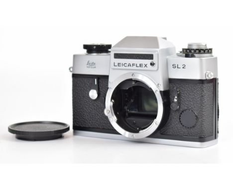 Leica Leicaflex SL2 35mm SLR camera body, serial number 1387502, circa 1975, with Leitz body cap