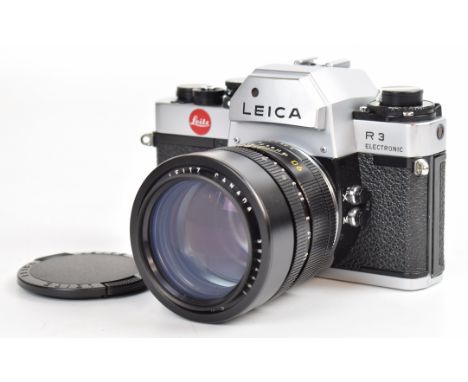 Leica R3 electronic&nbsp;SLR camera, serial number 1446011, Wetzlar, German made circa 1976,&nbsp;with Leitz Canada Summicron