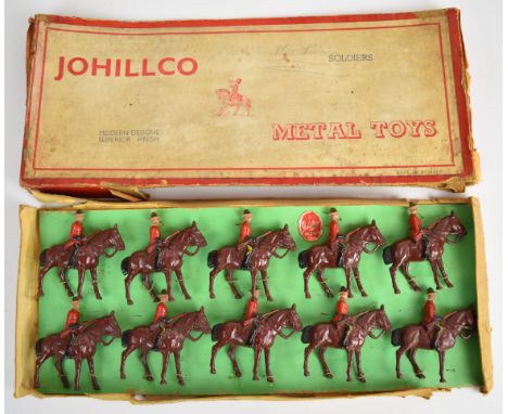 Ten Johillco Royal Canadian Mounted Police metal figures, 9/24/2, in original box.