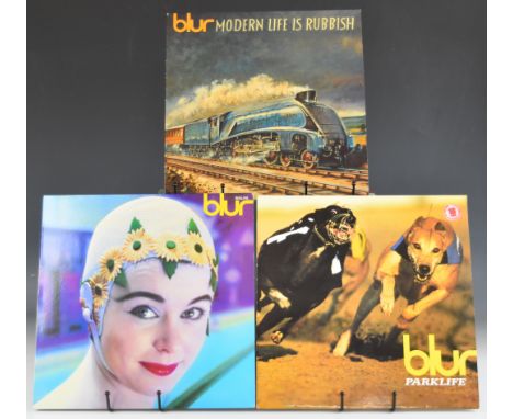 Blur - Three UK first release LPs comprising Parklife (Food LP10) with hype sticker, Modern Life is Rubbish (Food LP9) and Le