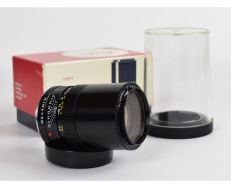 Leitz Elmarit-R R mount 1:2.8/135mm lens, serial number 2193896, circa 1966, with 14161 filter and lens cap, in Leitz bubble 