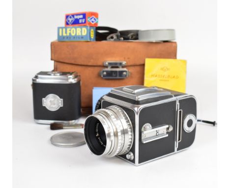 Hasselblad 1600F medium format camera outfit, serial number CH13035, circa 1952, with Zeiss-Opton Tessar 1:2.8 f=80mm T lens,