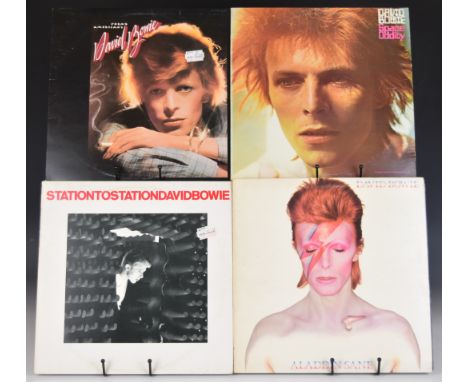 David Bowie - Ten LPs comprising Aladdin Sane (RS1001) with clean fan club leaflet, Station to Station (APLI-1327) with inser