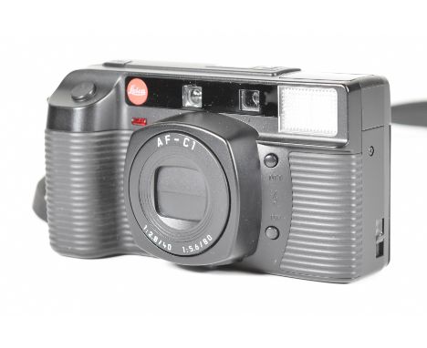 Leica C1 compact 35mm camera, serial number 33105447, with 1:2.8/40 1:5.6/80 lens, with original box with matching serial num